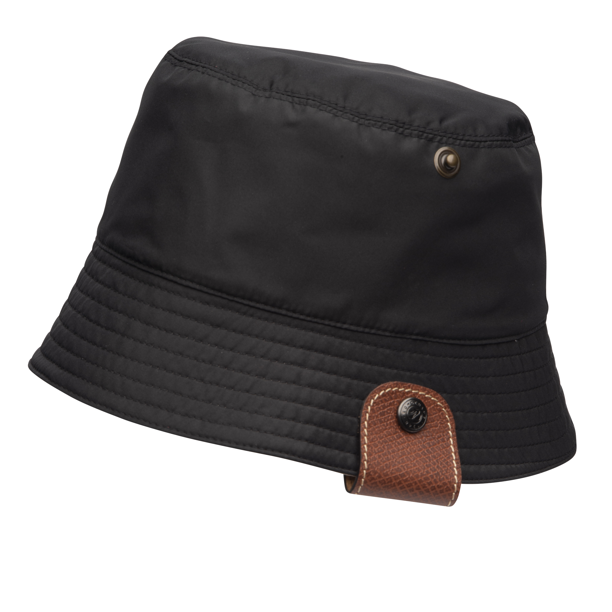 【Longchamp】リバーシブルバケットハット ☆5種 リバーシブルバケットハット ブラック / パピエ - テクニカル