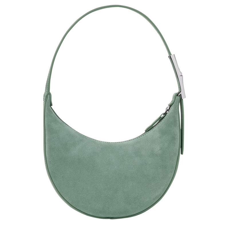 Roseau Essential 半月形單肩包 S , 灰綠色 - 皮革  - 查看 4 4