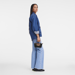 Le Pliage Original Tasje met handvat , Zwart - Gerecycled canvas