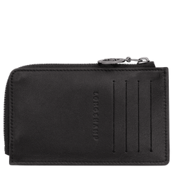 Le Pliage Xtra Card holder , Black - Leather