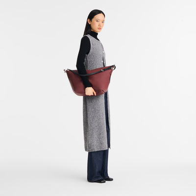 Sac porté épaule M Le Slouchy , Cuir - Grenade