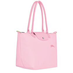 Longchamp Le Pliage Green L Tote Bag Recycled Canvas Petal Pink Women