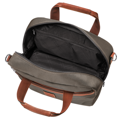 Reisetasche S Boxford , Recyceltes Canvas - Braun - Ansicht 4 von 5