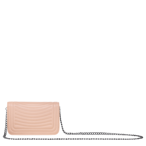 Wallet on chain, Antique Pink View 3 of Wallet on chain, Antique Pink, hi-res
