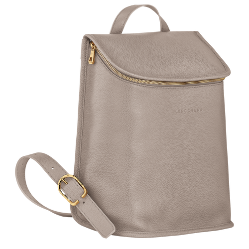 Le Foulonné Backpack , Turtledove - Leather - View 3 of 6