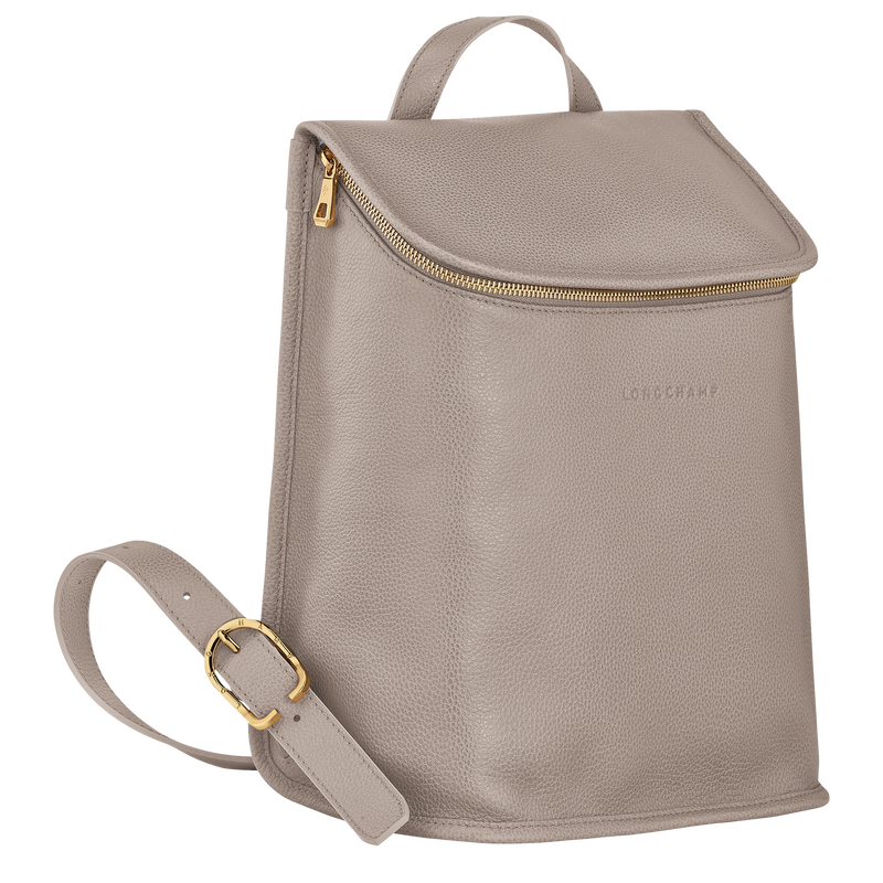 Le Foulonné Backpack , Turtledove - Leather  - View 3 of  6