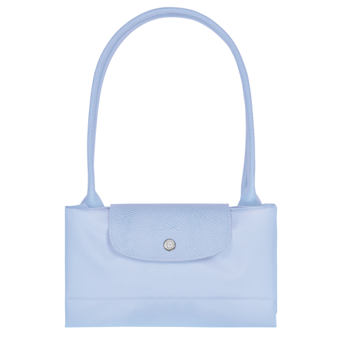 Longchamp Le Pliage Green L Tote Bag Recycled Canvas Sky Blue Women