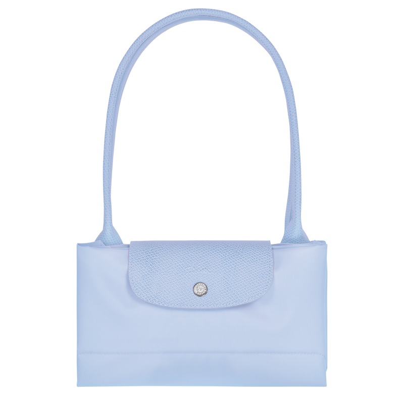 Le Pliage Green L Tote bag , Sky Blue - Recycled canvas  - View 5 of 5