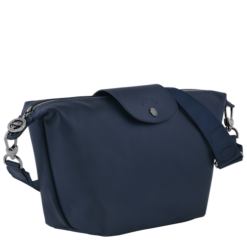 Schultertasche S Le Pliage Xtra , Leder - Navy - Ansicht 3 von 6