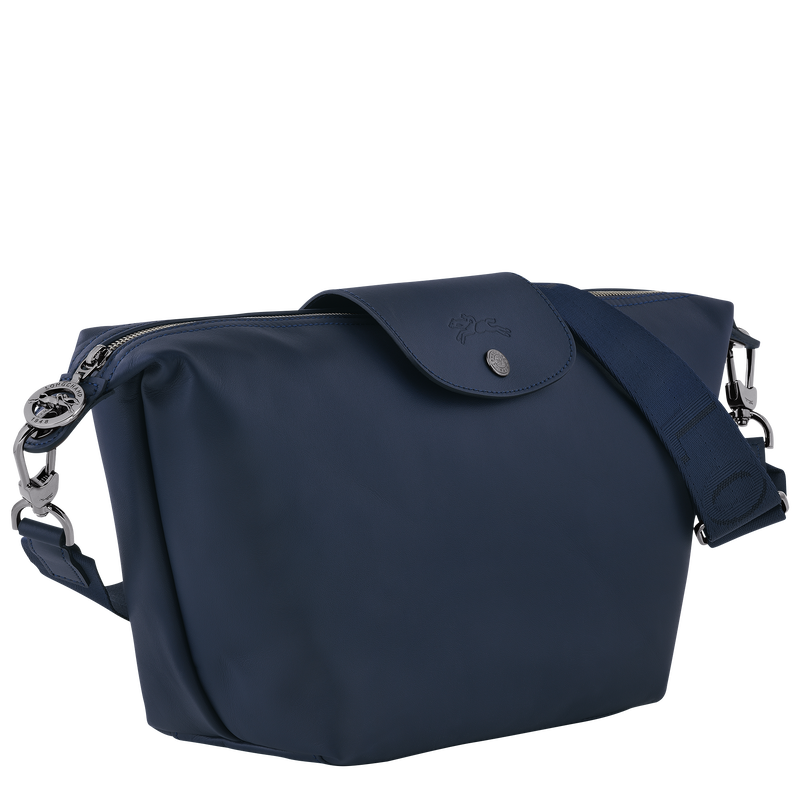 Schultertasche S Le Pliage Xtra , Leder - Navy  - Ansicht 3 von 6