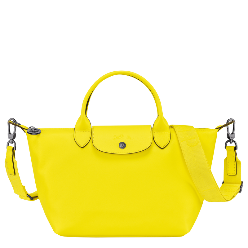 Le Pliage Xtra S Handbag , Lemon - Leather  - View 1 of 2