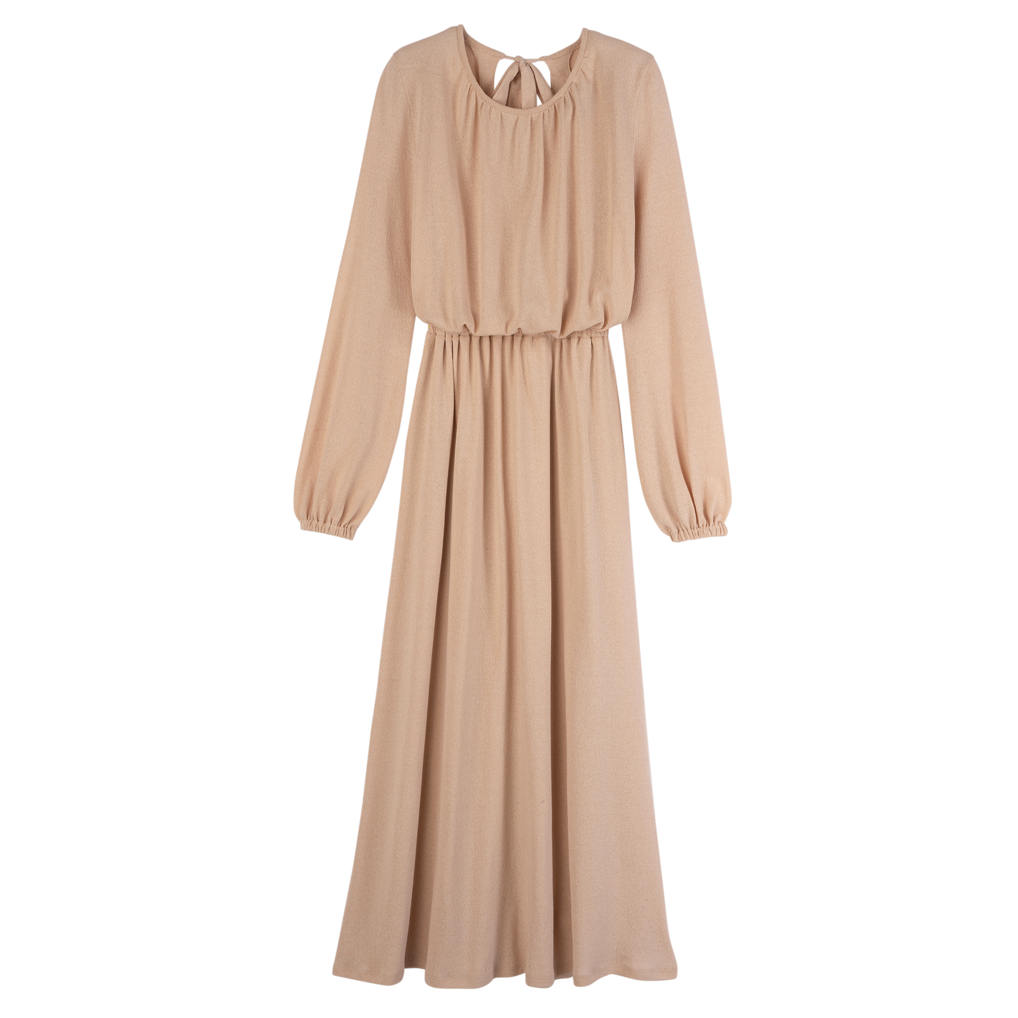 null Vestido largo, Crema