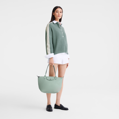 Shopper M Le Pliage Xtra , Leder - Eisenkraut
