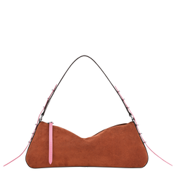 Re-Play S Shoulder bag , Mocha - Leather