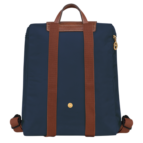 Rucksack M Le Pliage Original , Recyceltes Canvas - Marine - Ansicht 4 von 6