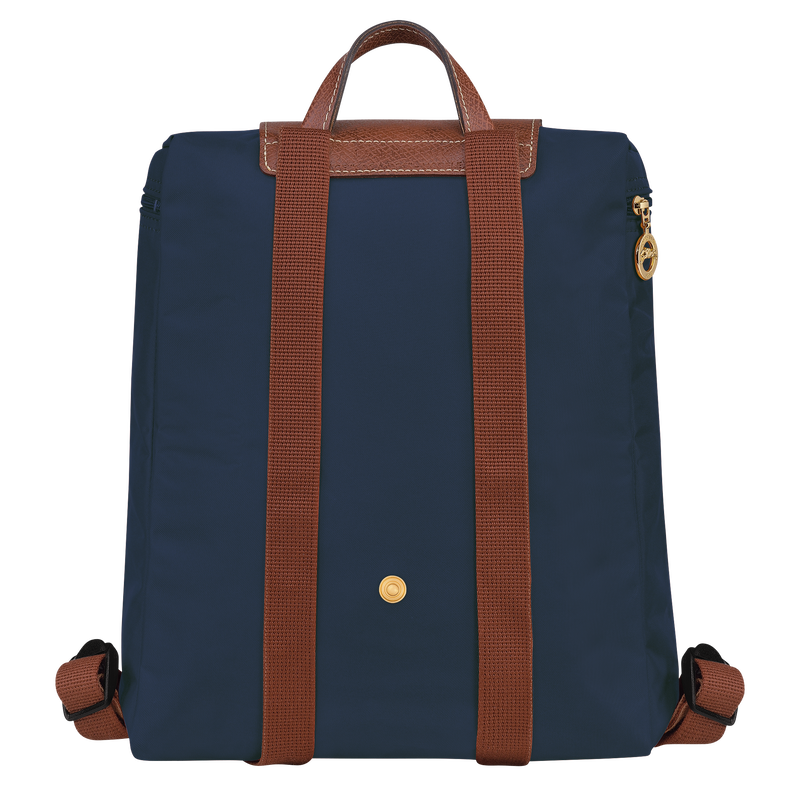 Rucksack M Le Pliage Original , Recyceltes Canvas - Marine  - Ansicht 4 von 6