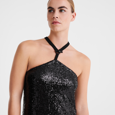 null Vestido largo, Negro