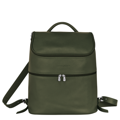 Rucksack Le Foulonné , Leder - Khaki - Ansicht 1 von 4