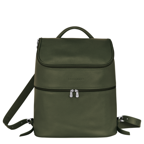 Le Foulonné Backpack , Khaki - Leather - View 1 of 3