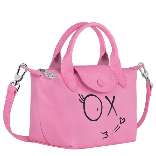 Longchamp x André Top handle bag XS, Pink