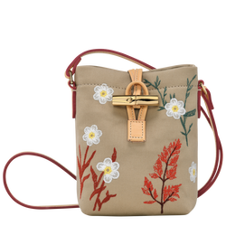 Roseau XS Crossbody bag , Oat - Canvas