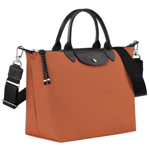 Le Pliage Energy L Handbag , Sienna - Recycled canvas - View 3 of  6