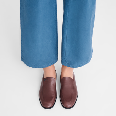 Au Sultan Loafer , Burgundy - Leather