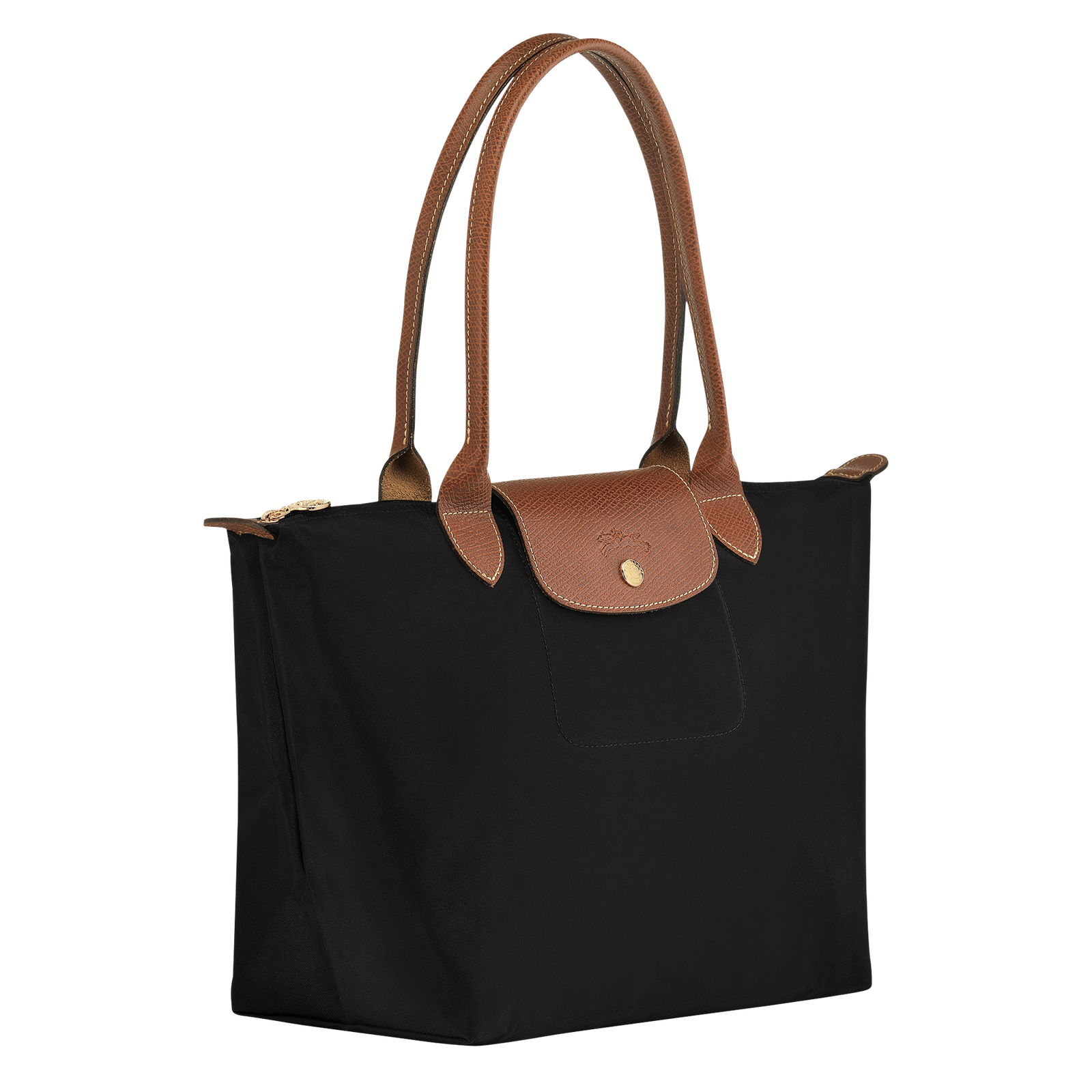 Le Pliage Original Schoudertas M, Zwart