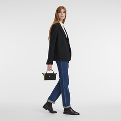 Le Pliage City Tasje met handvat , Zwart - Canvas
