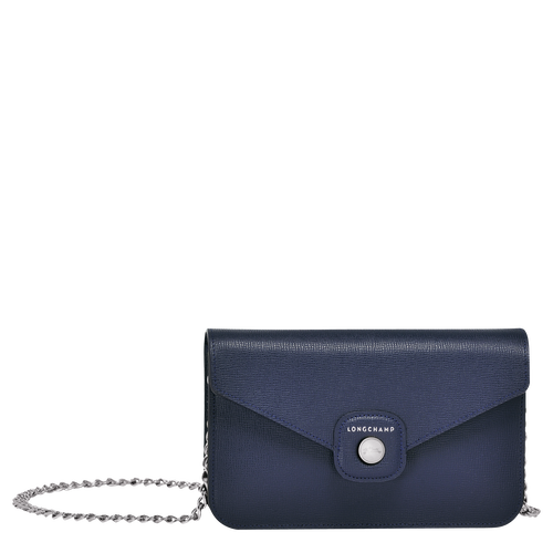 Enveloptasje met ketting, 006 Marineblauw View 1 of Enveloptasje met ketting, 006 Marineblauw, hi-res