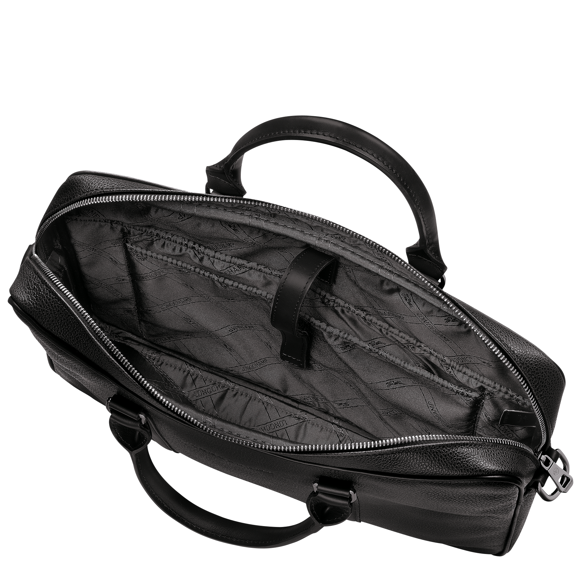 Le Foulonné XS Briefcase Black - Leather | Longchamp US Le Foulonné XS Briefcase Black - Leather | Longchamp US