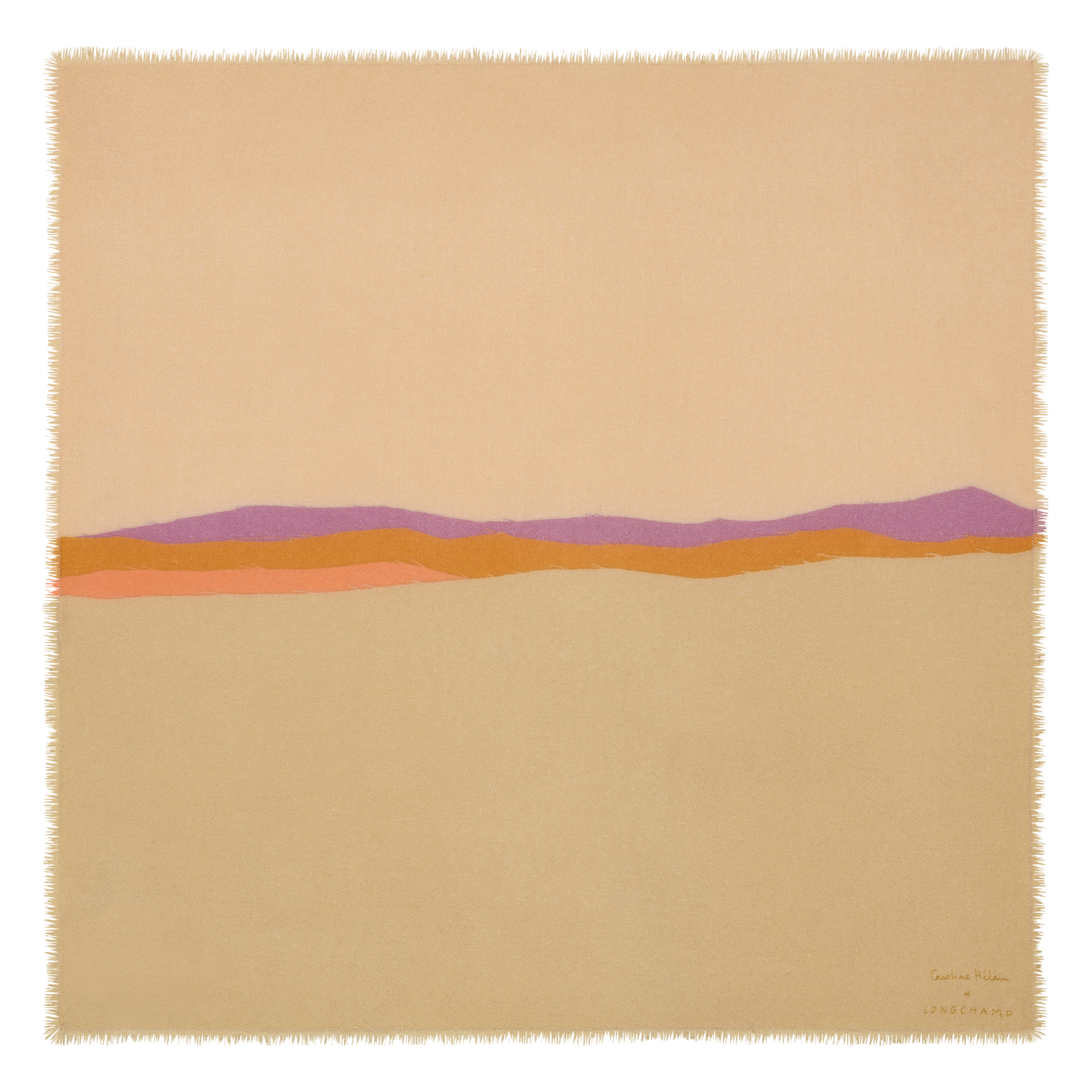Caroline H&eacute;lain x Longchamp Stole, Desert