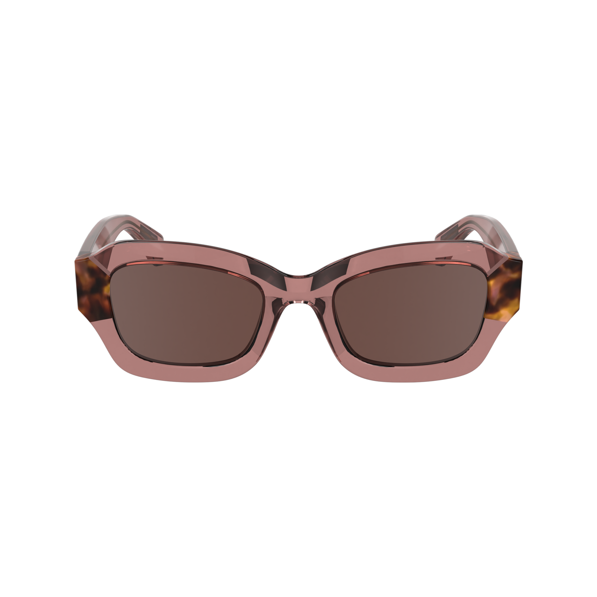 null Lunettes de soleil, Rose/Ecaille Rose