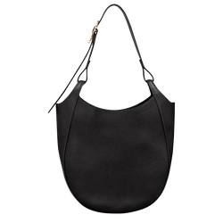 Le Foulonn&eacute; L Hobo bag , Black - Leather
