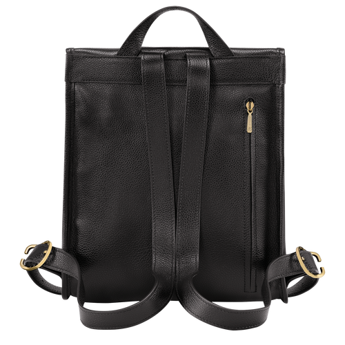 Le Foulonné Backpack , Black - Leather - View 4 of 6