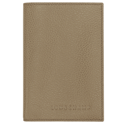 Le Foulonn&eacute; Passport cover , Lichen - Leather