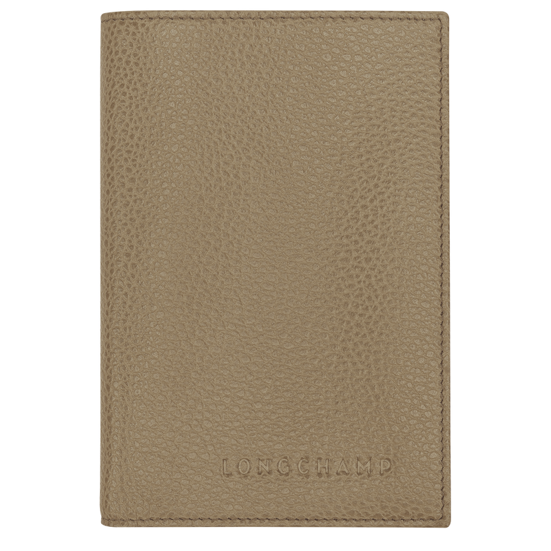 Le Foulonn&eacute; Passport cover , Lichen - Leather  - View 1 of  3