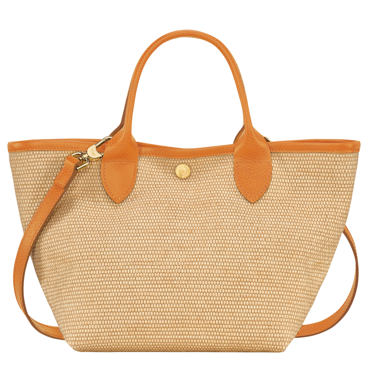 Le Panier Pliage S Basket Bag Apricot Canvas Longchamp GB le-panier-pliage-s-basket-bag-apricot-canvas-longchamp-gb