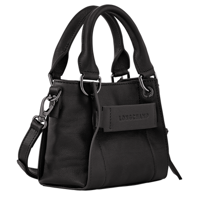 Longchamp 3D Bolso con asa superior  XS, Negro