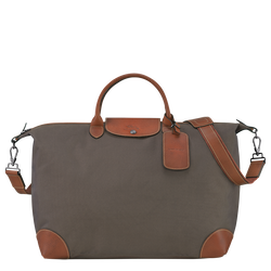 Boxford L Travel bag , Brown - Recycled canvas