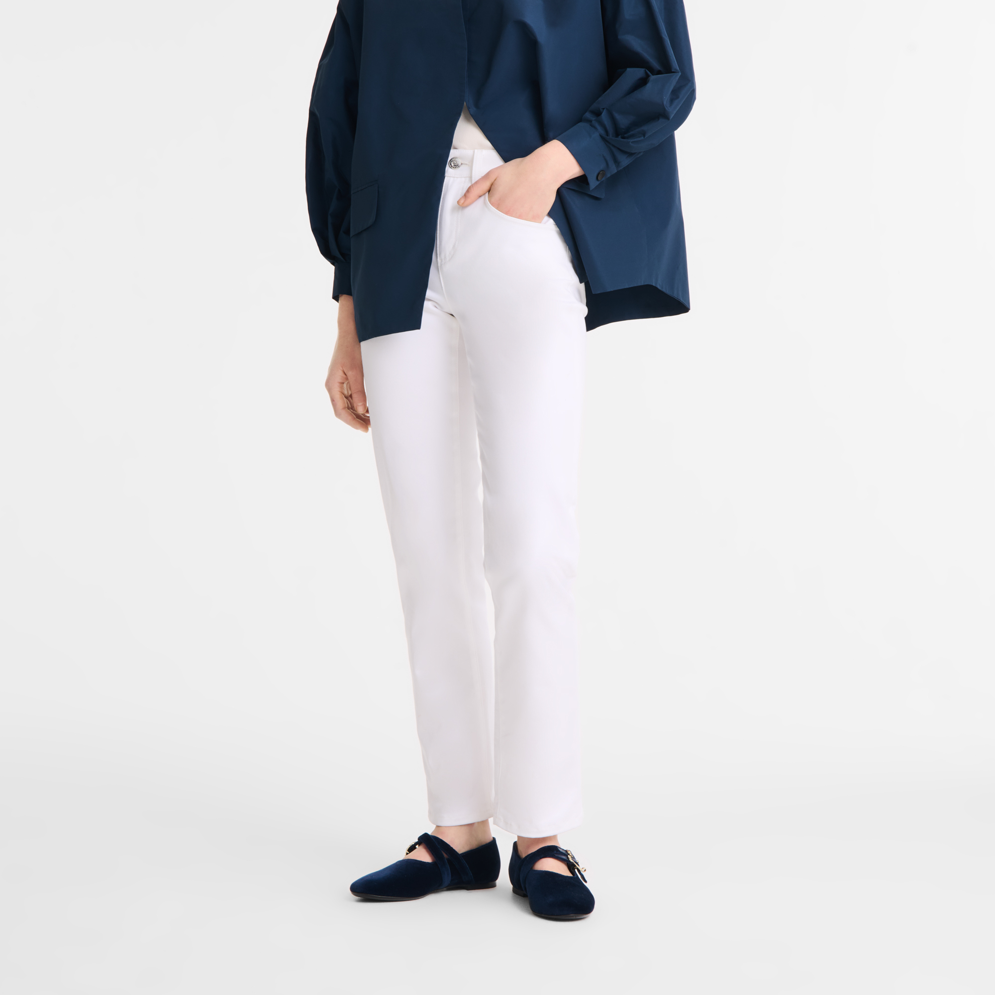 Trousers, White - View 4 of
6 - zoom in null Trousers, White