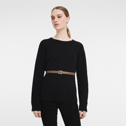 Le Foulonné Ladies' belt , Caramel - Leather