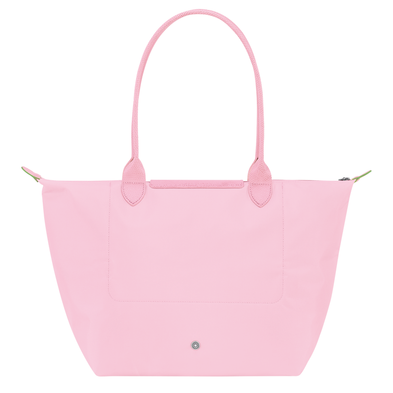 Le Pliage Green L Tote bag , Pink - Recycled canvas  - View 3 of 5