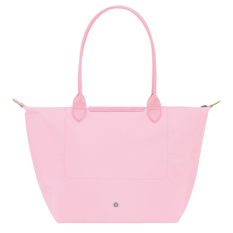 Le Pliage Green L Tote bag , Pink - Recycled canvas  - View 3 of  5