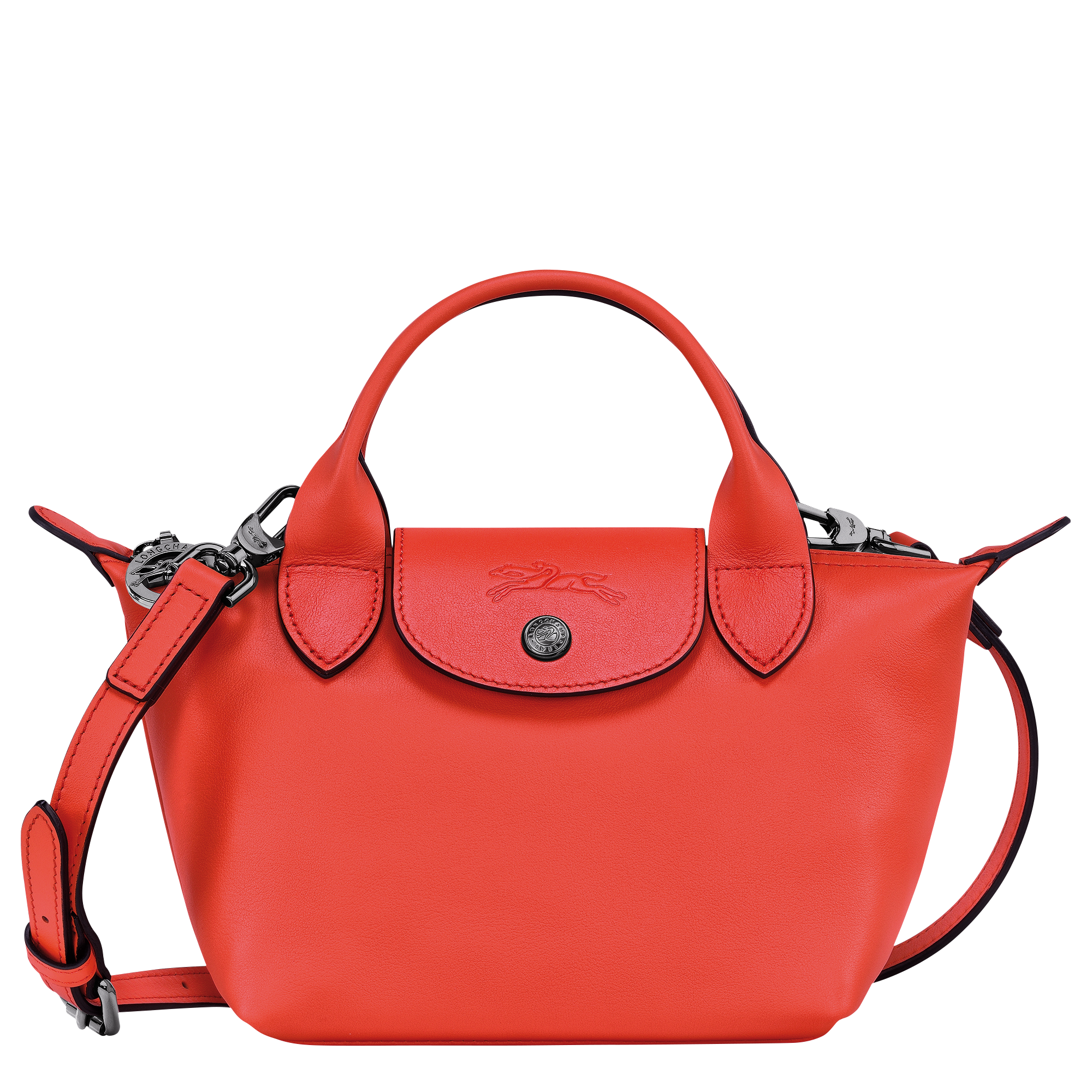 Longchamp Le Pliage Cuir XS Leather Handbag with Strap