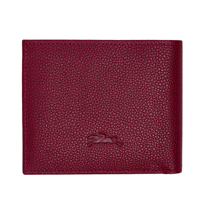 Le Foulonné Wallet , Beetroot - Leather