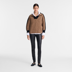 Sweater , Chocolate - Knit