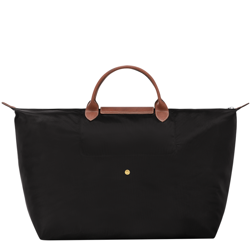 Le Pliage Original L Travel bag , Black - Recycled canvas  - View 4 of  6