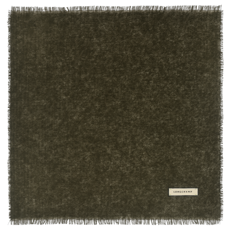 冬日柔情 披肩 , 橄欖綠色 - 羊絨  - 查看 1 2