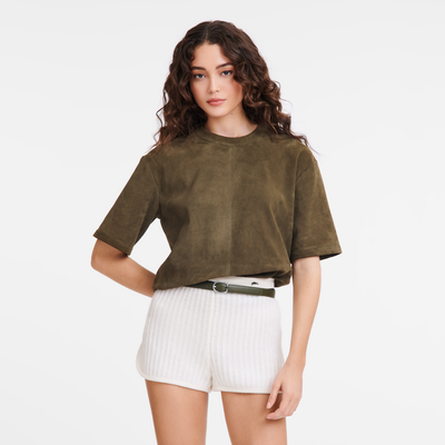 Le Foulonné Ladies' belt, Khaki